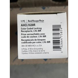 Eaton 30 Amp 3-Phase 480 Volt NEMA L16-30R DIY Replacement Outlet