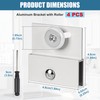 4 Pcs Shower Door Rollers,M 6054 Sliding Glass Door Rollers
