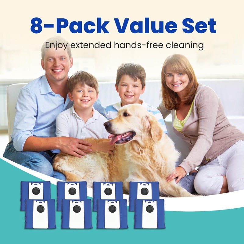 HOMNATURE 8 Pack Dust Bags Compatible with bObsweep UltraVision and