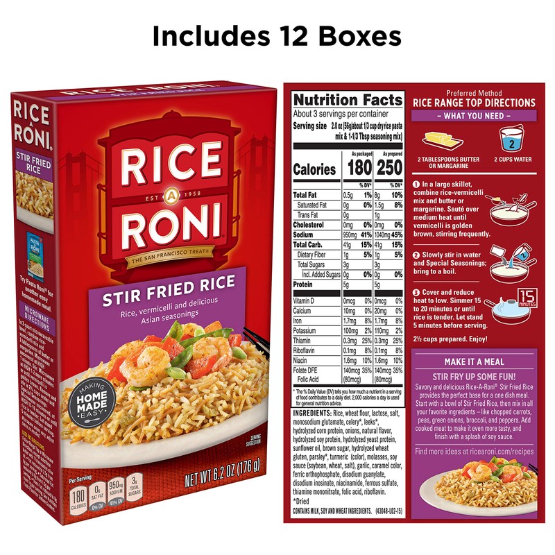 Quaker Rice A Roni Fried Rice, 6.2 oz (Pack of