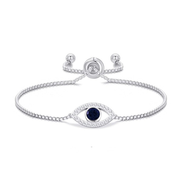 Philip Jones Evil Eye Freundschaftsarmband mit Zirkonia-Kristallen