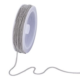 UNICRAFTALE 10m Necklace Chains for Jewelry Making Stainless Steel Cable Chains Soldered Necklace Chain Coreana Chain Metal Necklace Bracelet Chaining for Women Men DIY Jewelry Making