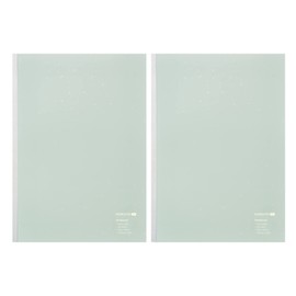 Kokuyo KME-NB3BLGX2SET Notebook ME, 30 Sheets, Semi-B5, B Ruled, 0.2 inches (6 mm), Fragile Mint, Set of 2