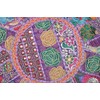 Rastogi Handicrafts Indian Comfortable Floor Cotton Cushion Ottoman Cover Embellished
