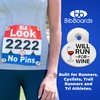 bibSNAPS Race Bib Clips - Safety Lock Fasteners - Secures