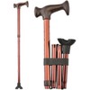 NOVA Medical Products Folding Cane, Walking Cane with Quad Tip,