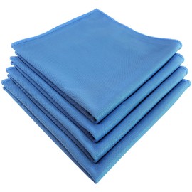 elauelue Stainless Steel Cleaning Cloth and Cleaning Cloth, Set of 4, 34 x 34 cm