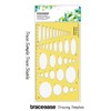 Traceease Geometric Drafting Ellipse Template Drawing Stencil, Designing Template Measuring