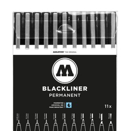 Molotow Blackliner Complete Set 200485 with All 11 Tips