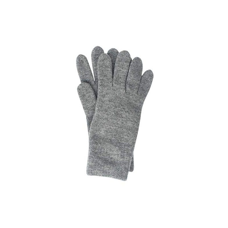 FosterNatur , Women's Winter Gloves 100% Extra Fine Wool, gray