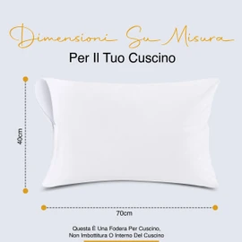 Utopia Bedding Copricuscini Impermeabili 40x70 cm (Set di 4) con Cerniera, Federe Cuscini Letto Certificato Oeko-TEX