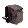 Waterproof Canvas Leather Trim DSLR SLR Shockproof Camera Shoulder Messenger
