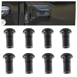 CHENACC Door Hinge Nuts Compatible with Jeep Wrangler JL JLU 2018-2023 Jeep 2/4-Door Exterior Accessories Jeep Door Hinge Bolts（8 Pack）(for JL JLU)