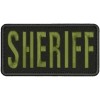Sheriff EMB PATCH 3x6 HOOK ON BACK od green on