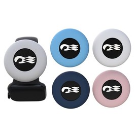 GudCoaks [4 Pack] Princess Ocean Medallion Watch Adapters Holder for Carnival Ocean Medallion (2023, 2024, 2025), Fits Watch Wristbands - Blue/Dark Blue/Pink/White