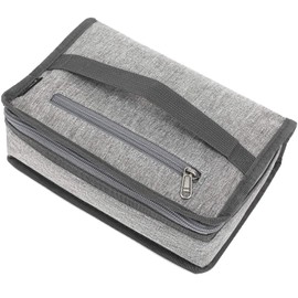 FlowFly Small Insulated Lunch box Portable Soft Bag Mini Cooler Thermal Meal Tote Kit with Handle for Work & School, Heather Grey