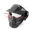 SHENKEL Full Face Shooting Mask Goggles (BK Black) Face Guard