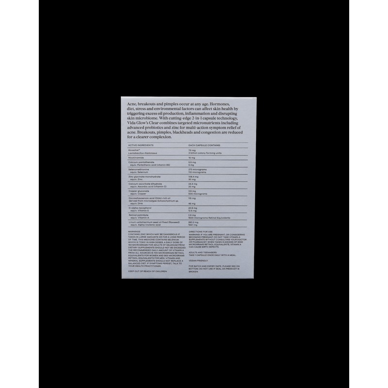 Vida Glow Clear Advanced Repair- 30 Capsules