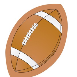 SHAPES ETC. Football Mini Notepad Brown