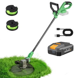 WORKPROX 12inch 20V String Trimmer 4.0Ah Li-Ion Battery Powered 2 in1 Lawn Edger