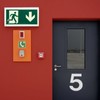 Emergency Exit Sign 300 x 150 mm Extra Photoluminescent Emergency