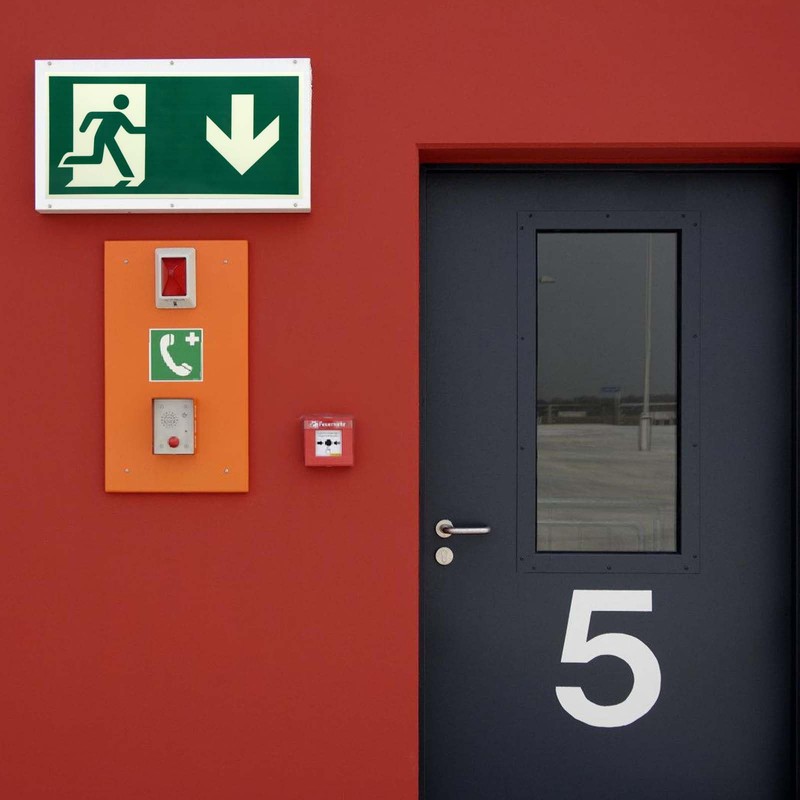 Emergency Exit Sign 300 x 150 mm Extra Photoluminescent Emergency