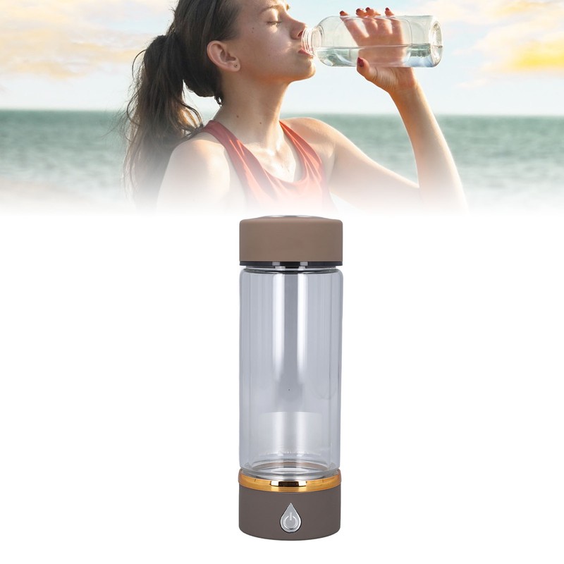 Hydrogen Water Bottle Generator Glass Smart Portable Rechargeable Ionizer Machine