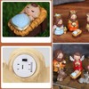Colorful Nativity Scene Figurine Set Cute Animals Rugged Lightweight Reliable