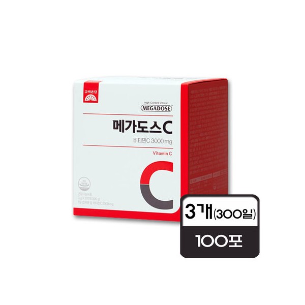 Korea Eundan Megadose C Vitamin C 3000 3g 100 packets x 3 (300 days)