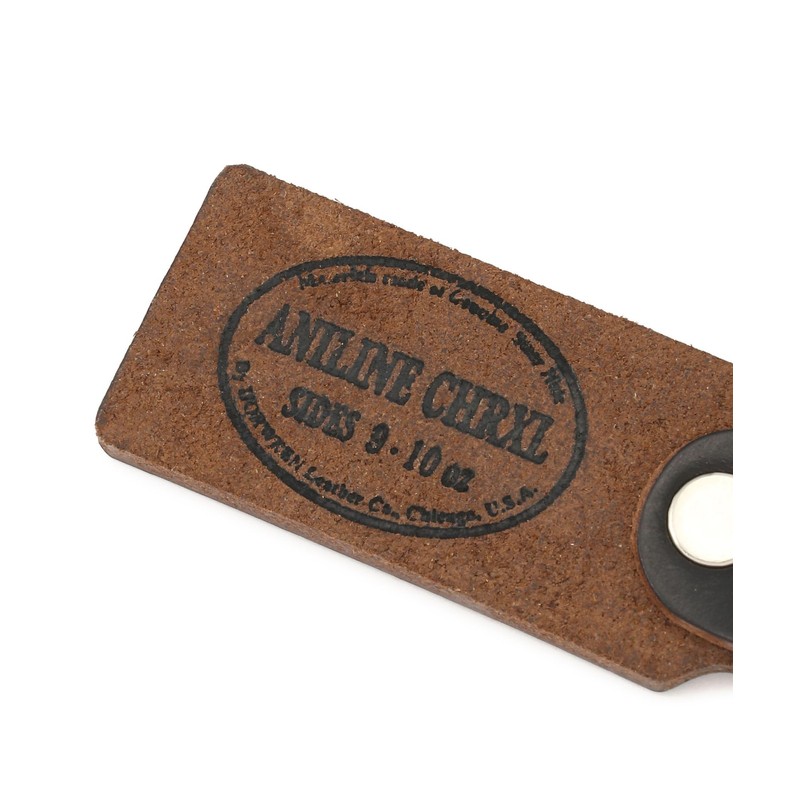 Schott 782-5970019 Horween Leather Key Holder Men's Leather Key Chain,