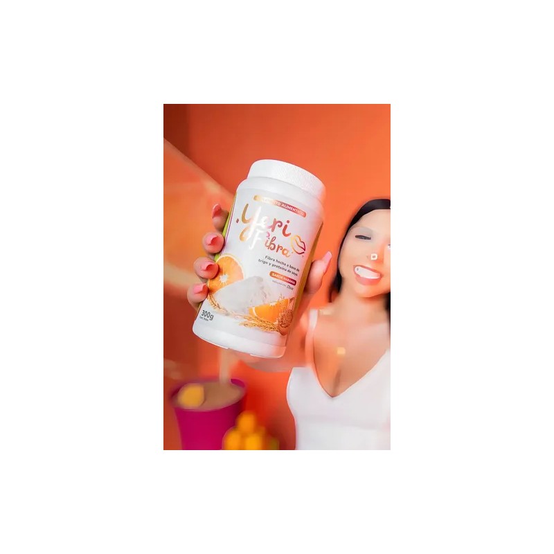 Fibra Nutritional Yerimua Naranja con Glucosamina 900g 3 Botes