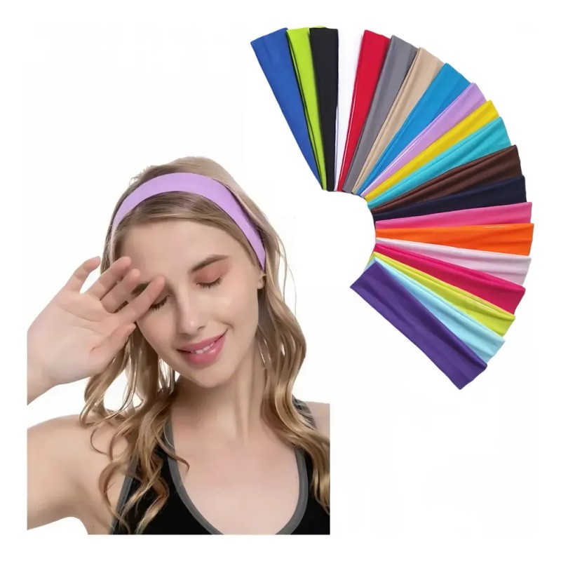 Valerina-valeriana-diadema-banda-de-cabello-ancha-12-piezas Multicolor