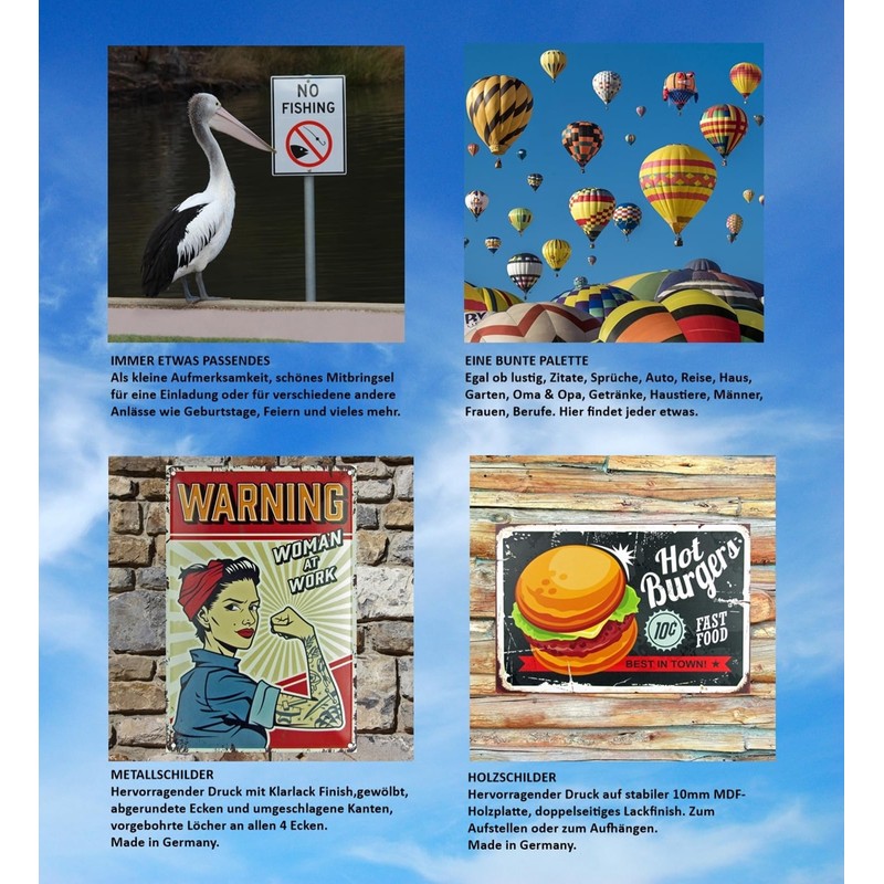 Tin Sign 20 x 30 cm Domed Waldorf Statler Muppet