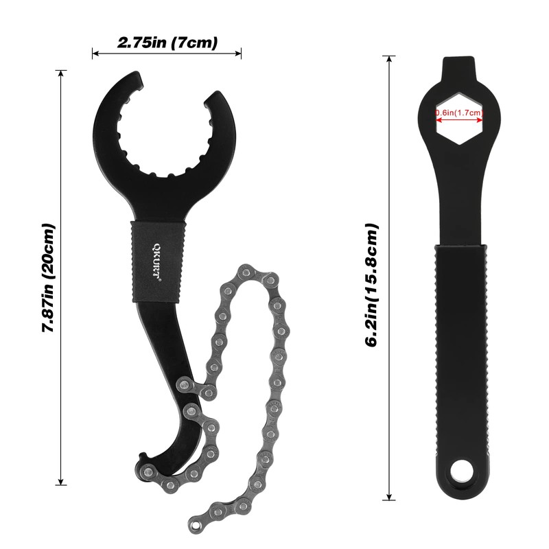 Oumers 6 Pcs Bicycle Repair Tool Set,3-in-1 Multitool Bike Cassette
