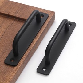 Guoharda 12 Pack 5 Inch 128 mm Matte Black Cabinet Handles Aluminum Cabinet Pulls Drawer Pulls