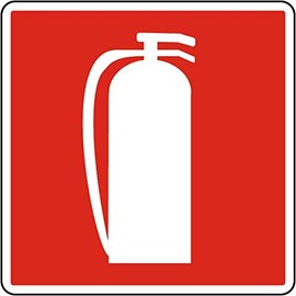 The Sign Studio - 18” x 18” – Aluminum (.040) – NFPA 170- “Fire Extinguisher Symbol” Sign