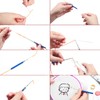 20 Pieces Punch Needle Kit Needle Threaders Embroidery Poking Cross