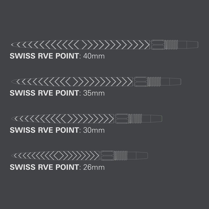Target Darts Swiss Point Dart Points, RVE (3 Pack Set