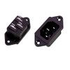 3 Pin Male Plug IEC320 C14 Chassis Panel Power Inlet
