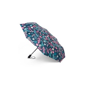 Dedoles Umbrella Automatic Unisex Women Men Windproof Pocket Umbrella High Quality Funny Designs Rainbow Butterflies, Colourful leaves and beetles
