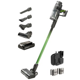 Greenworks 24V Deluxe Brushless (500W) Cordless Stick Vacuum, Ultra Lightweight, LED Lights, 4Ah USB-C Battery and 30-Minute Super Charger Included (Green)