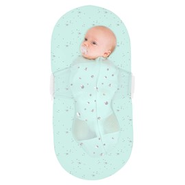 Happiest Baby SNOO Bassinet Fitted Sheet - 100% Organic Cotton Nursery Bedding - Fits SNOO Sleeper Crib Mattress (Teal Galaxy)