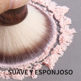 20 Brochas Maquillaje Profesional Con Estuche Alta Calidad Color Marrón                                                                               