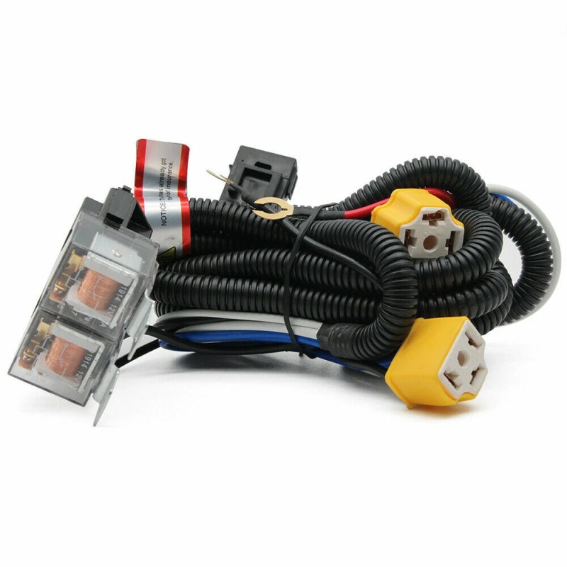 Vspec H4 9003 Headlights Relay Wiring Harness Kits for H6054