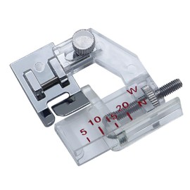Rolled Hem Pressure Foot Sewing Machine Presser Foot Adjustable Bias Binder Foot Hemmer Foot for Domestic Sewing Machines (37 * 42CM)