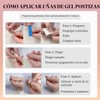 Woakess False Nail 1ml 24 Piezas U?as Postizas Cortas Largas