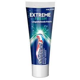 Travel Toothpaste Odol Med3 Extreme Fresh Travel Size 15 ml, Mini Toothpaste for Travel, Toothpaste for Travel & Holidays, Hand Luggage, Fresh Dental Care
