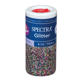 Spectra Arts & Crafts Glitter, Multi-Color, 4 oz., 1 Jar