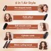 Strixorn 6 in 1 Airstyler Set mit Haartrockner Warmluftbürste Lockenstab