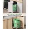LIONONLY Pull Out Trash Can Under Cabinet, Door Mount &